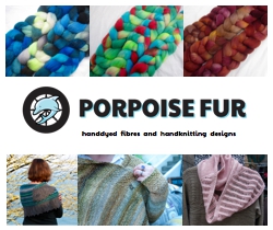 Porpoise Fur Handyed Fibers and Yarns