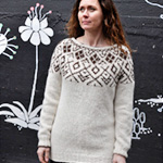 Lena unconventional Icelandic yoke pullover