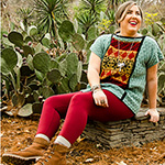 Frida's Huipil short-sleeved pullover sweater