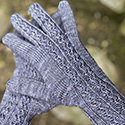 Continuity cabled gloves