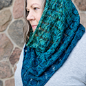 Seiche - Clapotis-inspired bandana cowl