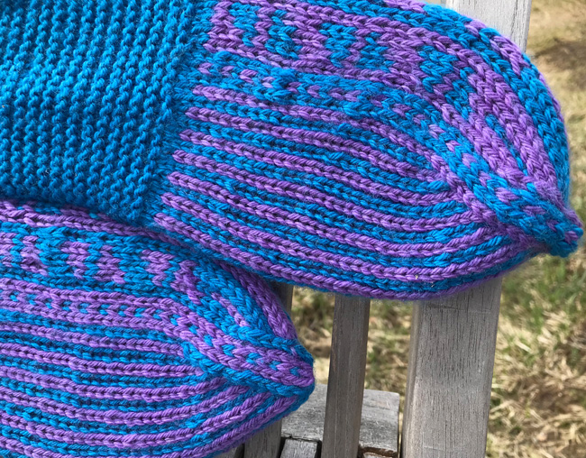 Sarah DIY Crochet Slippers in Rainbow Colored Yarn Women's 9-10 / Rainbow Yarn / Additional Vibram Rubber Outsoles