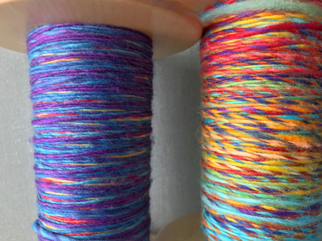 fiber, yarn and swatches