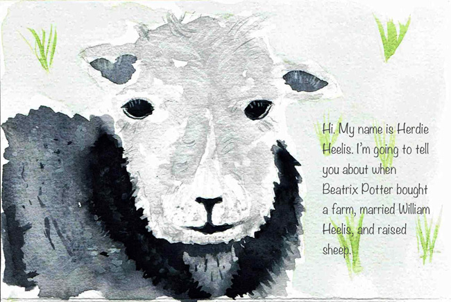 Hi. My name is Herdie Heelis. I'm going to tell you about when Beatrix Potter bought a farm, married William Heelis, and raised sheep.