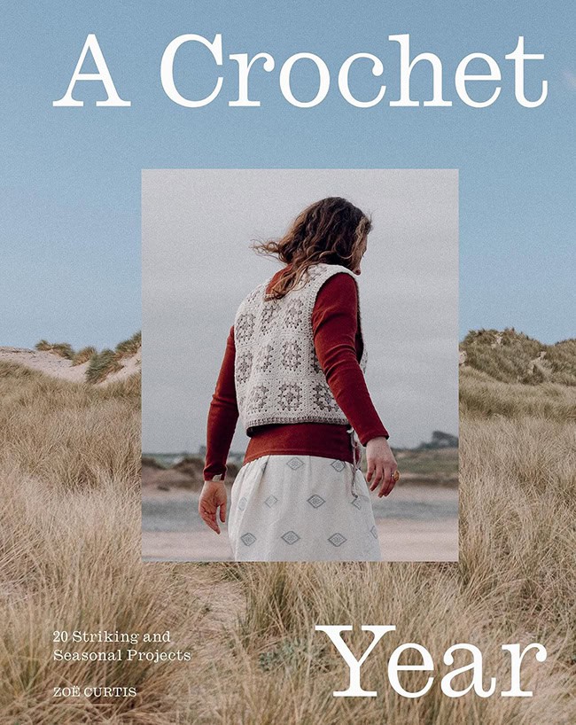 The cover of My Dream Knits featuring a sleeveles cabled vest in soft beige.