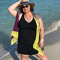 The Ombis reversible beach coverup