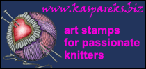 Kaspareks Knitting-themed stamps
