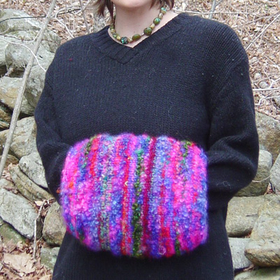 Knit Muff Hand Warmer - Stitches n Scraps