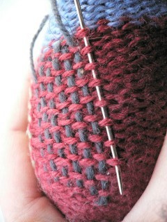 knitting socks reinforced sole