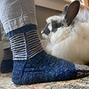 Lucky Rabbit handspun socks