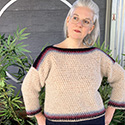 Merida crocheted long-sleeved pullover