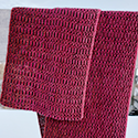 Simply patterned scarf designed for two variegated colorways