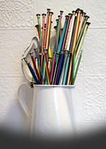 my grandma's knitting needles. click me.