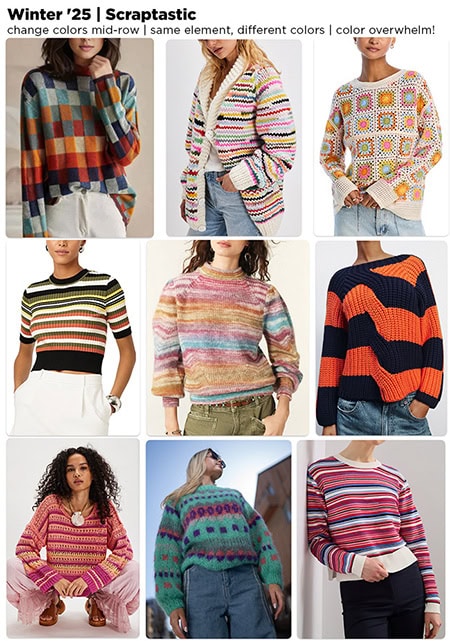 Winter mood board, featuring 